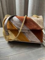 Crossbody / handtas bruin, suede, Sieraden, Tassen en Uiterlijk, Tassen | Damestassen, Ophalen of Verzenden, Zo goed als nieuw