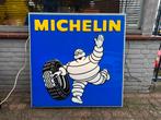 Vintage Michelin reclamebord - Lichtbak XL, Ophalen, Gebruikt, ., Lichtbak of (neon) lamp