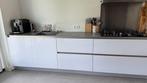 Moderne hoogglans dubbelwandige keuken GEDOMONTEERD, Wit, Dubbelwandige keuken, Ophalen of Verzenden, Zo goed als nieuw