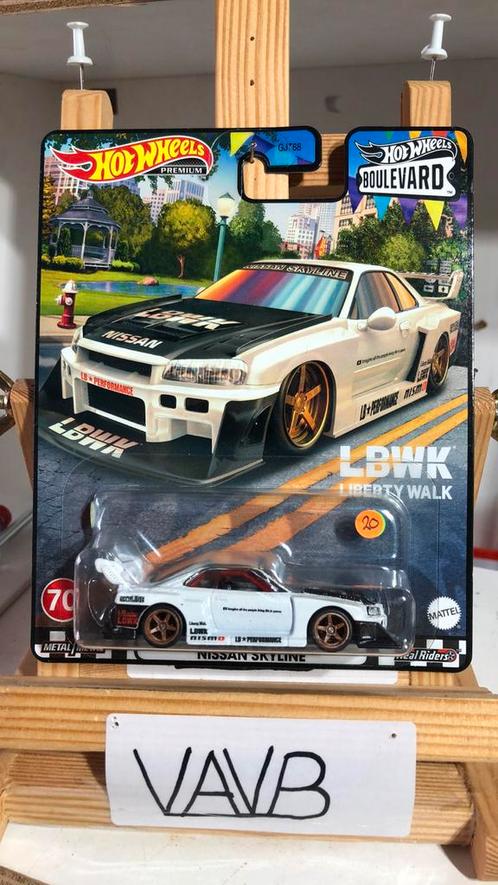 7 lbwk Nissan skyline r34 gtr Hot Wheels Hotwheels VAVB new, Hobby en Vrije tijd, Modelauto's | Overige schalen, Nieuw, Auto, Ophalen of Verzenden