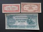 Bankbiljetten Japanse Bezetting Birma 1942 WW2 (01), Postzegels en Munten, Bankbiljetten | Azië, Verzenden, Zuidoost-Azië, Los biljet