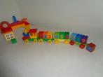Duplo trein + station., Kinderen en Baby's, Speelgoed | Duplo en Lego, Complete set, Duplo, Ophalen of Verzenden, Zo goed als nieuw