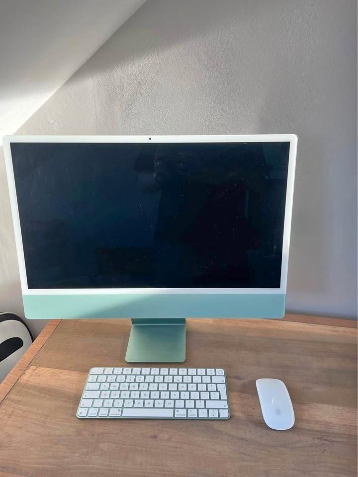 iMac 24-inch (M1) 8GB RAM - Met Apple muis & toetsenboard, Computers en Software, Apple Desktops, Zo goed als nieuw, iMac, SSD