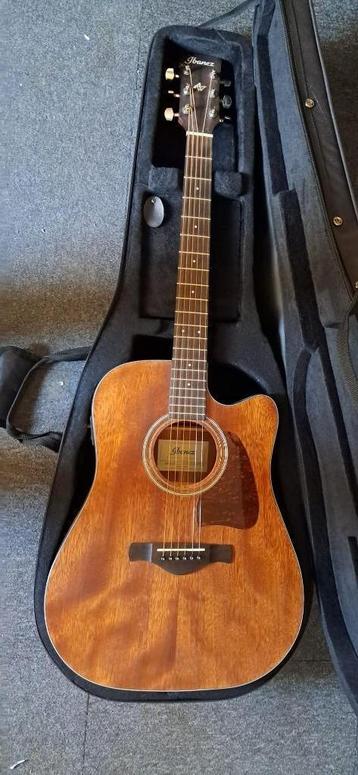 Ibanez mahonie houten western gitaar met softcase koffer beschikbaar voor biedingen