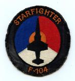 KLu luchtmacht patch F-104G Starfighter roundel versie 2, Embleem of Badge, Nederland, Luchtmacht, Ophalen of Verzenden