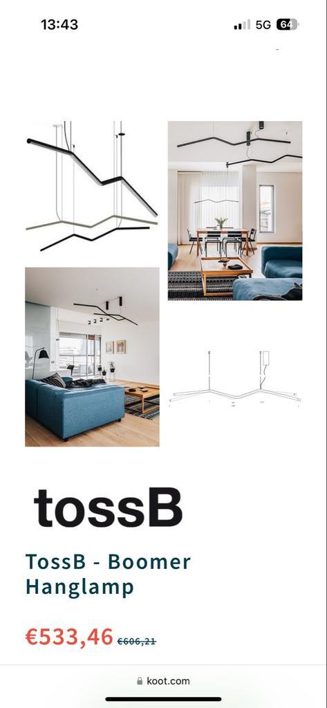 TossB Boomer Hanglamp - Nieuw, Huis en Inrichting, Lampen | Hanglampen, Nieuw, Minder dan 50 cm, Metaal, Ophalen of Verzenden