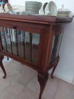 mooi eiken theekastje met los dienblad. Zonder servies., Antiek en Kunst, Ophalen