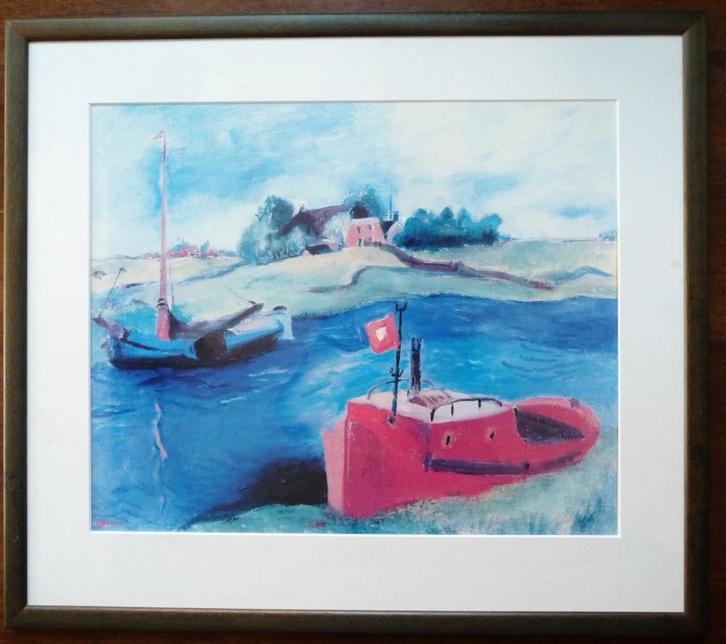 Mooi koppermaandagprent Jan Wiegers, Antiek en Kunst, Kunst | Litho's en Zeefdrukken, Ophalen of Verzenden