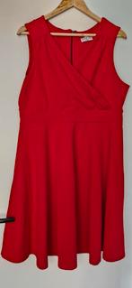 Vintage Chic Rode Jurk Maat XXL, Verzenden, Maat 46/48 (XL) of groter, Zo goed als nieuw, Boven de knie