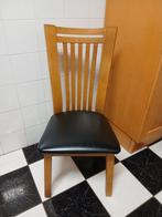 6 Eiken Eetkamerstoelen, Huis en Inrichting, Stoelen, Ophalen, Gebruikt, Bruin, Klassiek