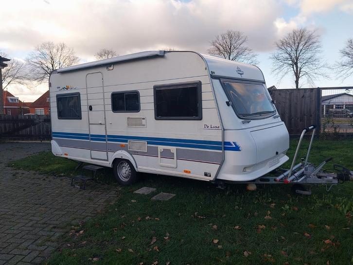 Hobby 450 UF, 1998, met Zakluifel!, Caravans en Kamperen, Caravans, Particulier, tot en met 4, 1000 - 1250 kg, Rondzit, Hobby
