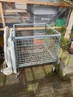 Metalen opslag rek op wielen, Doe-het-zelf en Verbouw, Kratten en Dozen, Ophalen, Gebruikt, 100 cm of meer, 60 cm of meer