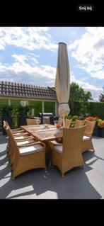 Applebee tuinset – 3 tafels + 10 stoelen, Tuin en Terras, Tuinsets en Loungesets, Ophalen, Zo goed als nieuw