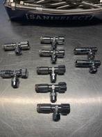 9x Stopkraan 1/2"x3/8" schell Keukenkraan, Ophalen of Verzenden, Gebruikt, Chroom, Kraan