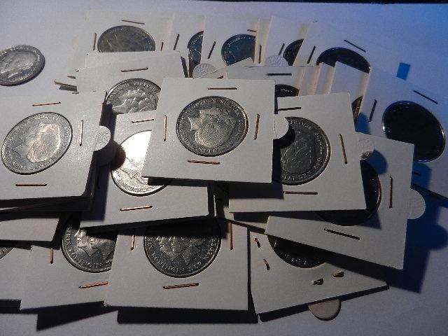 40 x 2 1/2  gld  dubbelportret, Postzegels en Munten, Munten | Nederland, Losse munt, 2½ gulden, Koningin Juliana, Ophalen of Verzenden