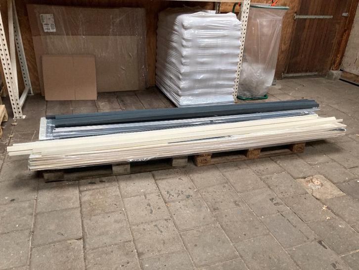 [T.E.A.B.] Restpartij HDM Gevelbekleding, Doe-het-zelf en Verbouw, Platen en Panelen, Nieuw, Overige materialen, 20 tot 50 mm