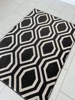 Zwart creme tapijt ~ 169 x 119 cm ZGAN, Ophalen, 100 tot 150 cm, Crème, Zo goed als nieuw