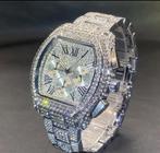 Diamand horloge 1 op 1 helemaal nieuw, Ophalen of Verzenden, Zo goed als nieuw, Staal, Overige merken