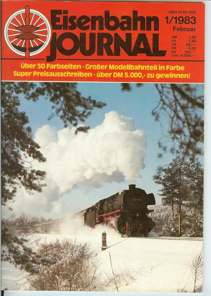 Eisenbahn Journal 1983 - nummers 1,3,4,5,6 (zie toelichting), Verzamelen, Spoorwegen en Tramwegen, Zo goed als nieuw, Trein, Boek of Tijdschrift
