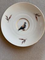 Vintage Bavaria Combina botanisch bordje schoteltje duif, Antiek en Kunst, Antiek | Servies los, Ophalen of Verzenden