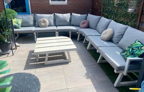 XXL Aluminium Loungeset Tuinset van B7 Club, Tuin en Terras, Tuinsets en Loungesets, Bank, Ophalen