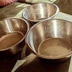 Vintage universele RVS Waskom 1960 Collectie, 3 stuks., Ophalen of Verzenden