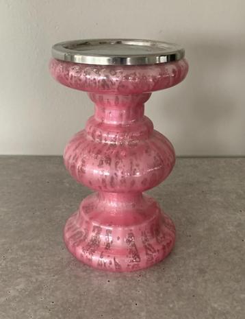 kandelaar glam pink van Riverdale nieuw twv € 35,00! beschikbaar voor biedingen