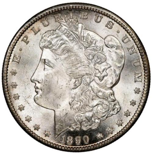 Morgan Dollar - 1890, Postzegels en Munten, Munten | Amerika, Losse munt, Noord-Amerika, Verzenden