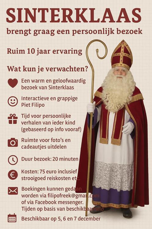 Sinterklaas en Piet op huisbezoek in Purmerend, Diversen, Sinterklaas, Gebruikt, Ophalen