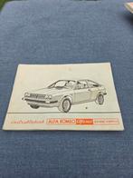 Instructie boekje Alfa Romeo Alfasud sprint veloce, Ophalen of Verzenden