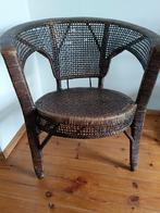 vintage rotan/webbing stoel, Gebruikt, Bruin, Eén, Ophalen