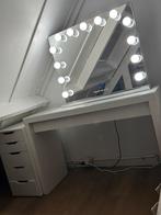 ikea make up tafel + spiegel  + ikea ladekast zgan, Huis en Inrichting, Tafels | Kaptafels, Ophalen of Verzenden, Zo goed als nieuw