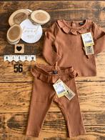 Baby meisje wibra setje shirtje broekje met roesjes maat 56, Meisje, Nieuw, Ophalen of Verzenden, Setje
