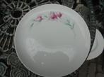 6 x Dinerbord Jarolina met roze bloem, Antiek en Kunst, Antiek | Servies los, Ophalen of Verzenden