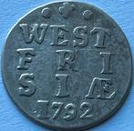 West-Friesland dubbele stuiver 1792, Vóór koninkrijk, Zilver, Losse munt, Overige waardes