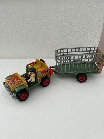 Safariterrein wagen met aanhanger, playmobil beschikbaar voor biedingen