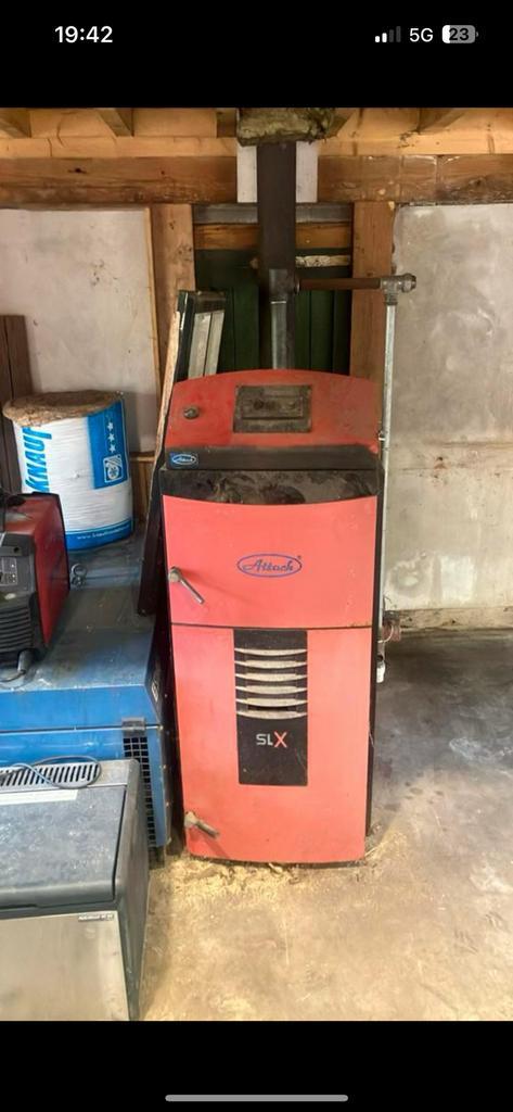 Werkende houtvergasser, Huis en Inrichting, Kachels, Gebruikt, Houtkachel, Hout, Ophalen of Verzenden