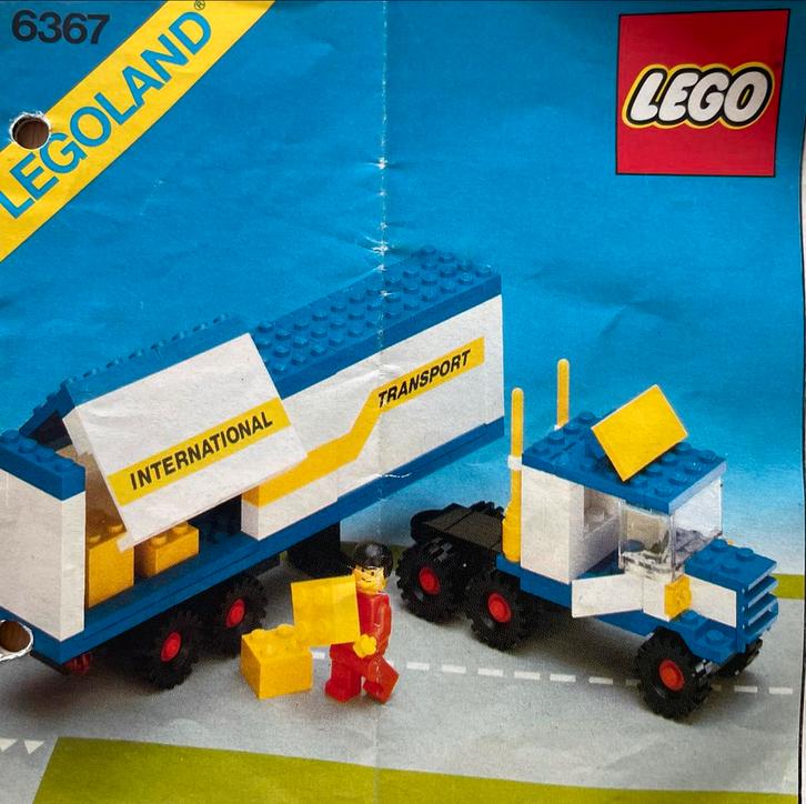 Vintage Lego 6367 Transport Truck, Kinderen en Baby's, Speelgoed | Duplo en Lego, Gebruikt, Lego, Complete set, Ophalen of Verzenden