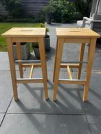 IKEA barkrukken 2 stuks, Ophalen, Gebruikt, Met voetsteun, Hout
