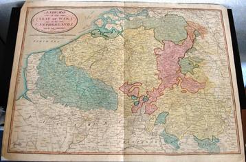 K11 Kaart New Map of the Seat of War in the Netherlands 1794 beschikbaar voor biedingen