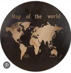 Wereldkaart op hout, Ophalen of Verzenden, Zo goed als nieuw