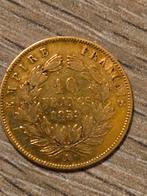 Gouden 10 frank 1859  900/1000 goud, Ophalen of Verzenden
