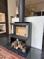 Houtkachel panorama driezijdig M-Design, Ophalen, Minder dan 60 cm, 800 watt of meer, Kachel