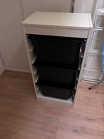 Trofast wit opbergmeubel met zwarte bakken, Ophalen, Gebruikt