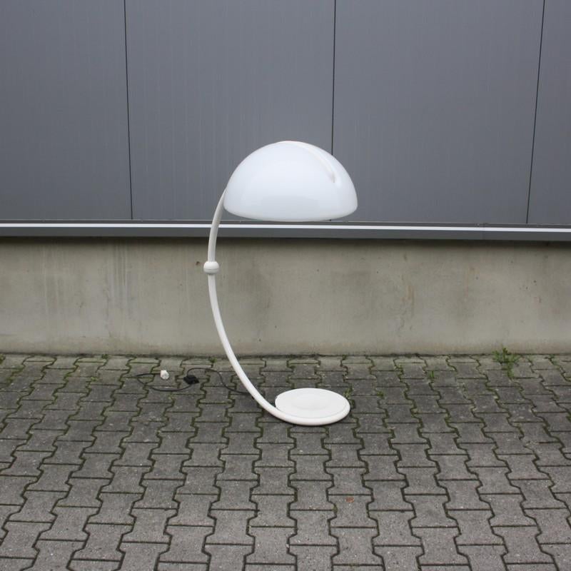 Vintage Serpente vloerlamp | Martinelli Luce, Huis en Inrichting, Lampen | Vloerlampen, Gebruikt, 150 tot 200 cm, Kunststof, Metaal