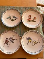 Bordjes vogels elles, Huis en Inrichting, Gebruikt, Ophalen of Verzenden, Bord(en), Overige stijlen