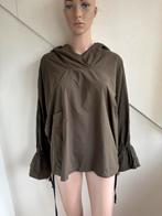 Humanoid nylon hoodie jasje maat s / m khaki capuchon groen, Maat 38/40 (M), Humanoid, Ophalen of Verzenden, Zo goed als nieuw