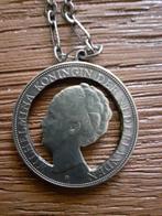 Zilveren Wilhelmina munt uit 1939 als hanger, Ophalen of Verzenden, Koningin Wilhelmina