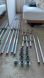 Aluminium Euroclamp steiger delen, Doe-het-zelf en Verbouw, Steigers, Ophalen, Gebruikt, Overige typen, 2 tot 5 meter