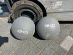 Gewicht ballen 8 en 9 kg bal medicine zwaarte, 8 en 9 kg, Gebruikt, Ophalen of Verzenden, Gewicht
